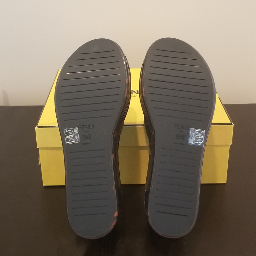Fendi Platform Wedge Sandals View 3